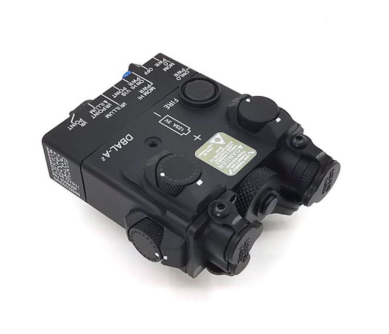 DBAL-A2 AN / PEQ-15A Type IR (Infrared) +Red Laser Lenses Black